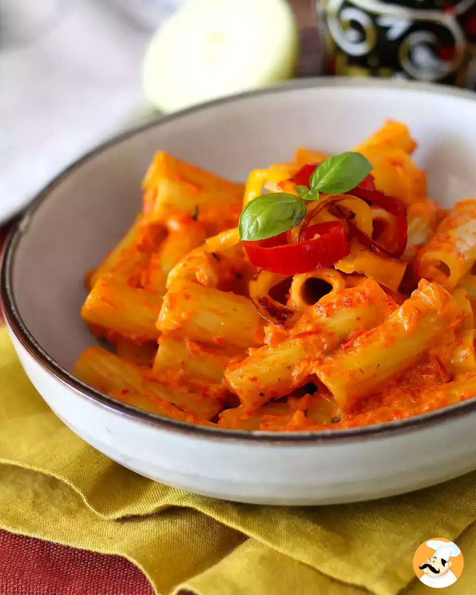 5. Pasta med pepparkräm och philadelphiasås