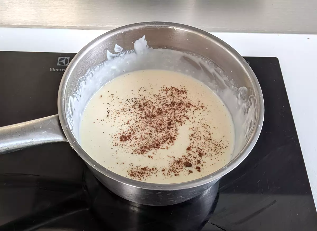 3. Tillagning av béchamel