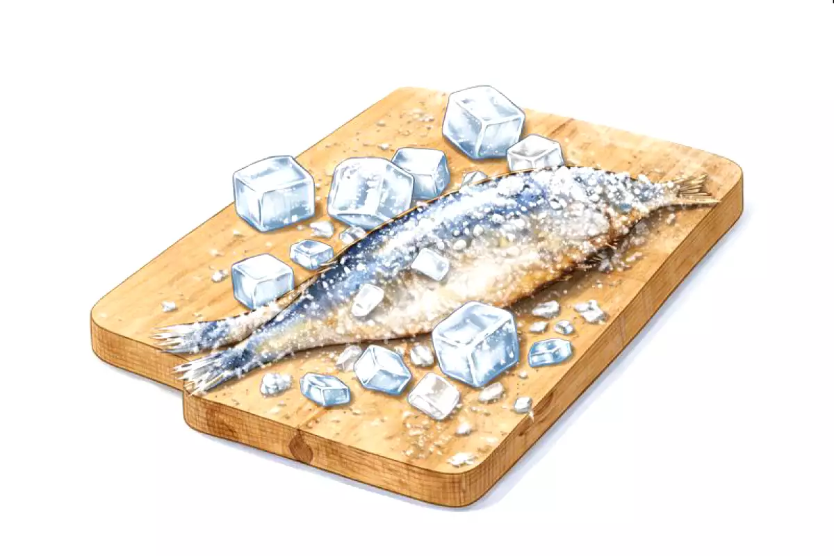 4. Delvis frysta sardiner: mer fasthet, mindre fel