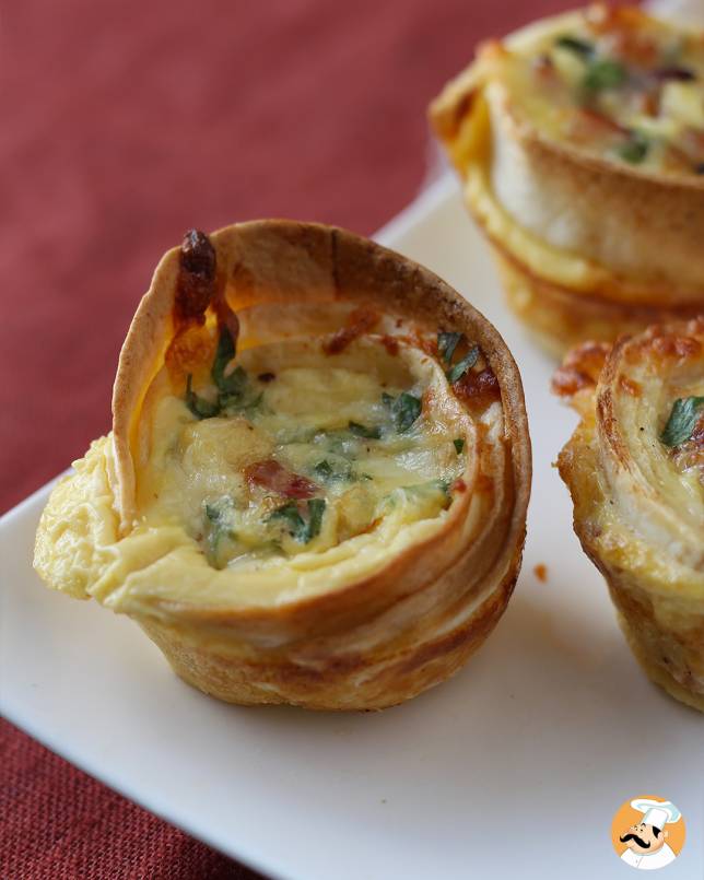 6. Mini-quiche med piadinas