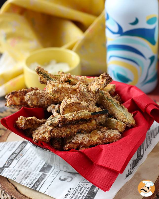 9. Zucchinistavar i fritös