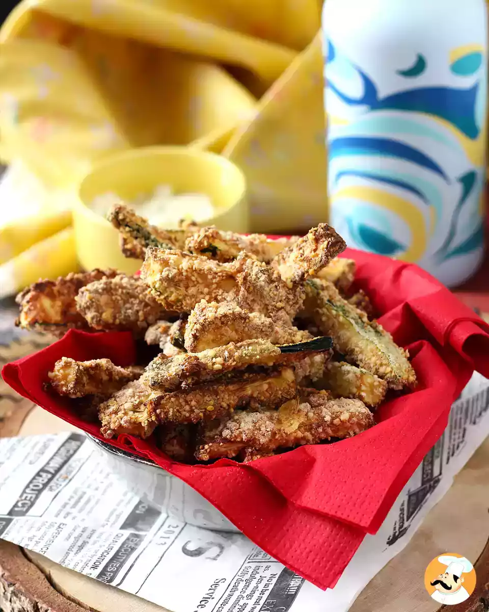 9. Zucchinistavar i fritös