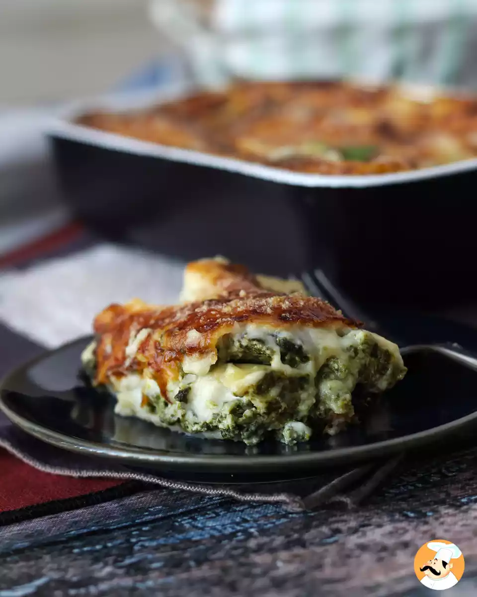 Vegetarisk lasagne med ricotta och spenat