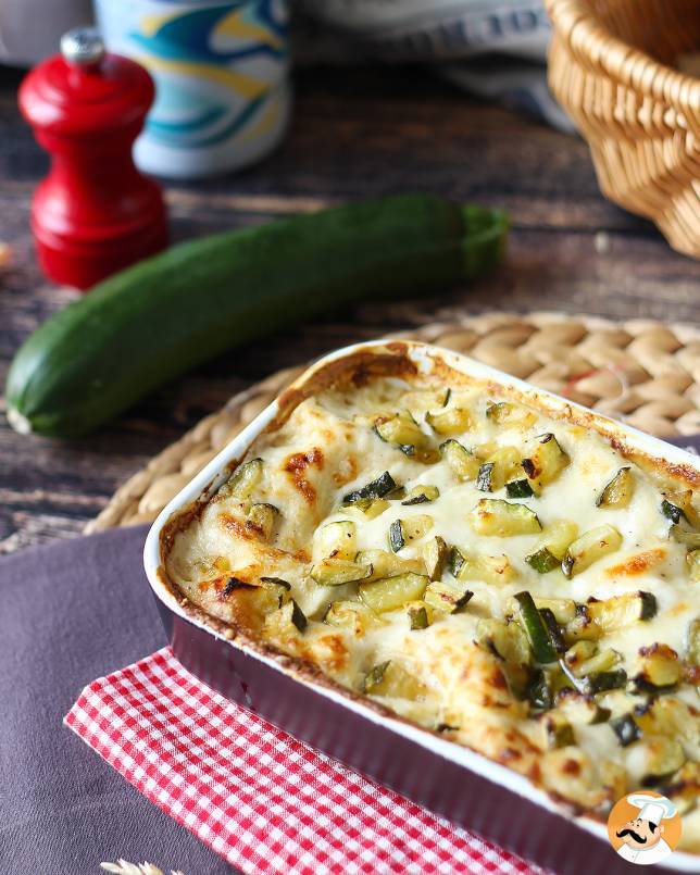 3. Krämig zucchinilasagne