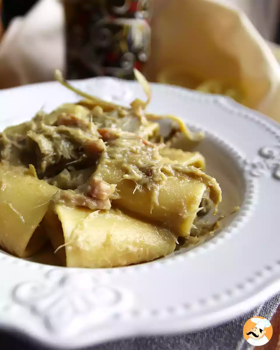 2. Paccheri med kronärtskockor och bacon