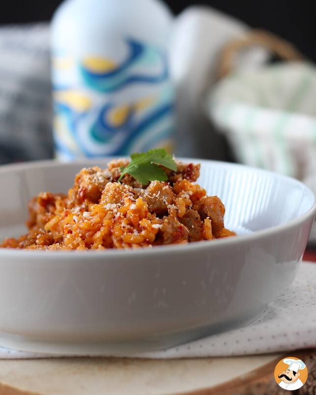7. Risotto 'nduja och korv
