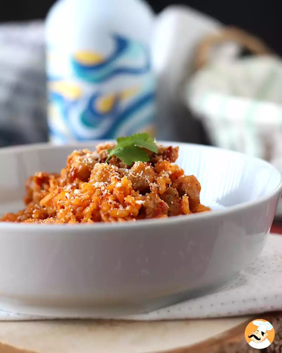 7. Risotto 'nduja och korv