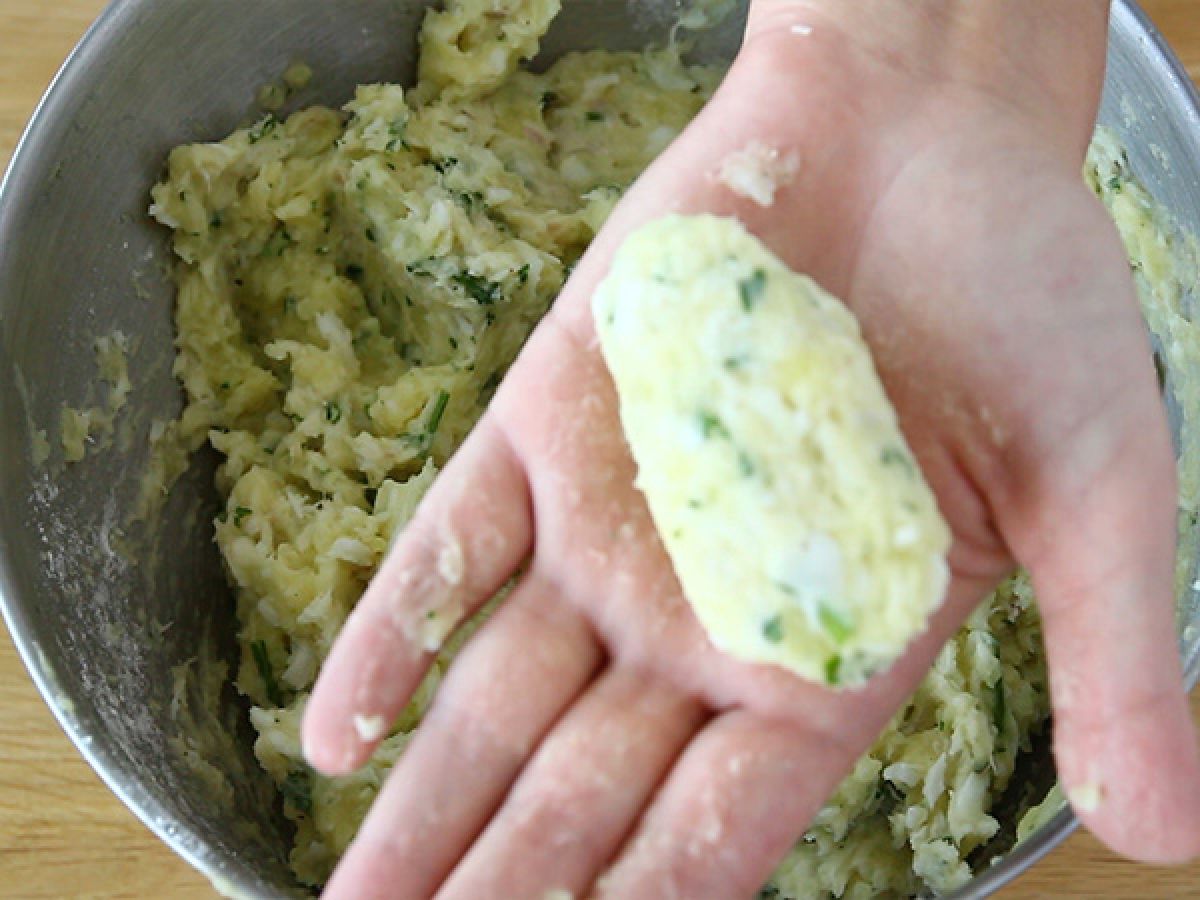 Steg 5 - Forma fritters