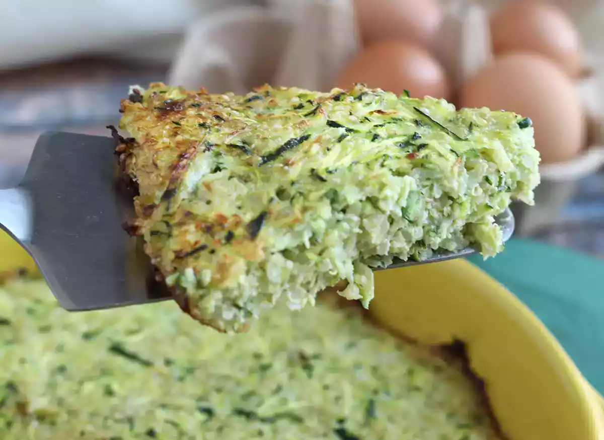 6. Ugnsbakad omelett med quinoa och zucchini