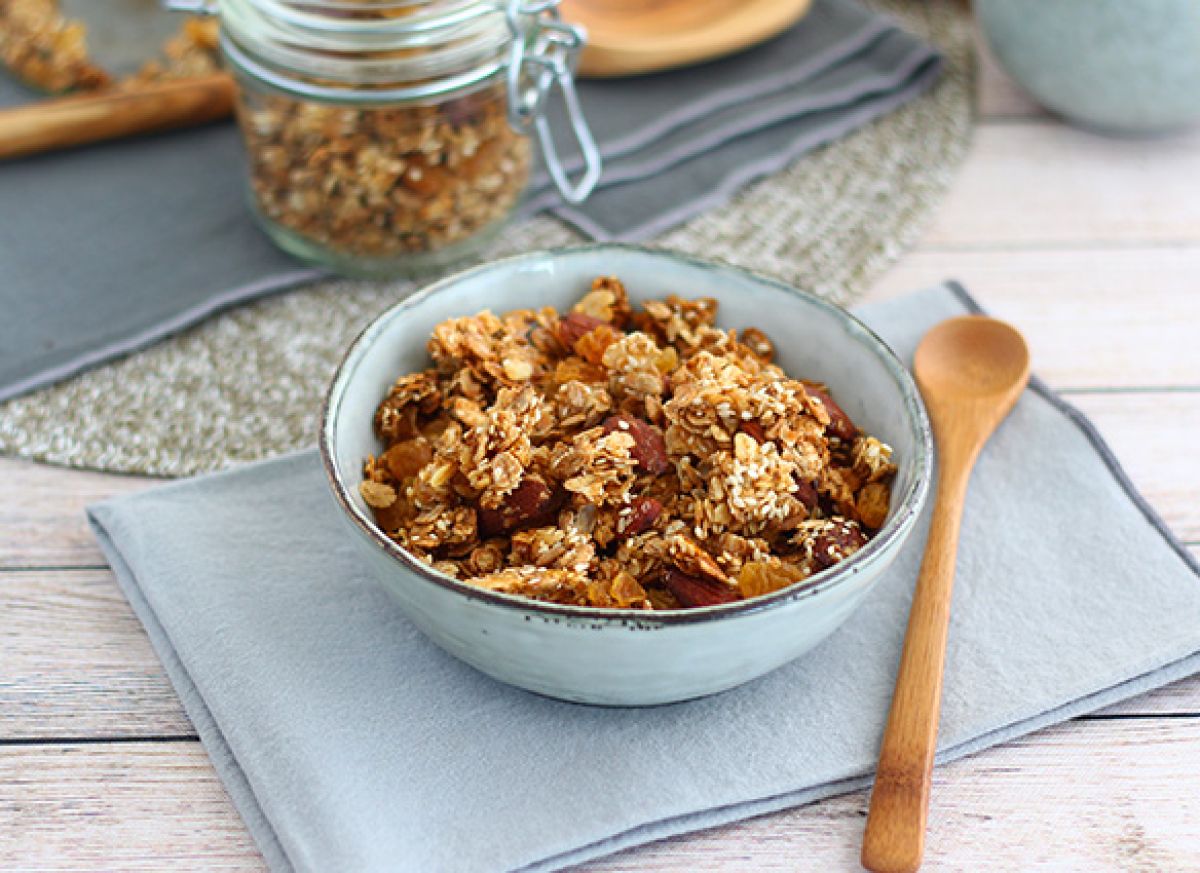 Hemlagad granola är klar