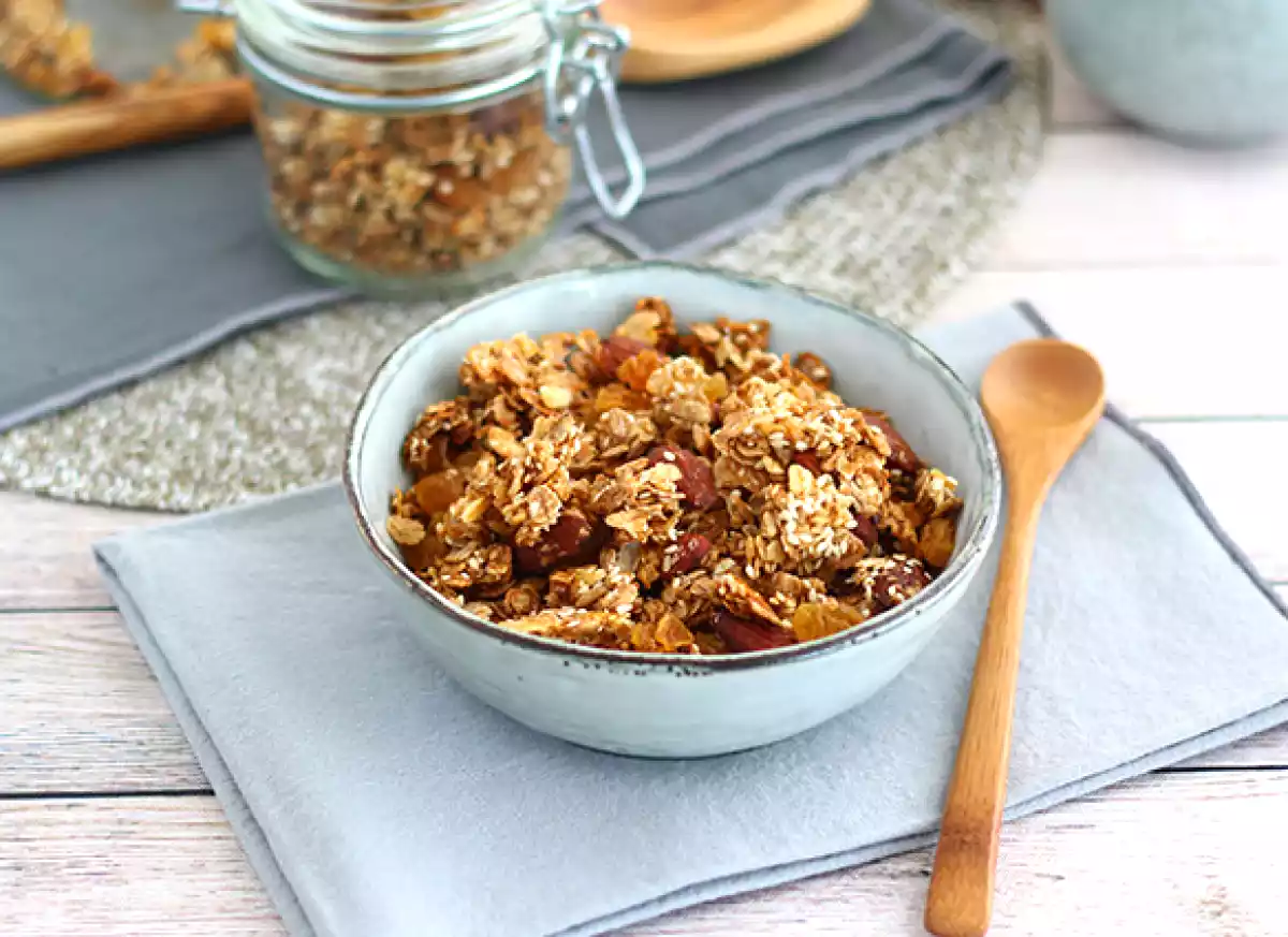 Hemlagad granola är klar