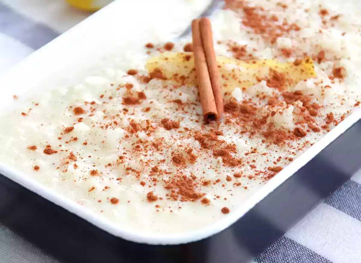 Rispudding: långsam sked, låg värme