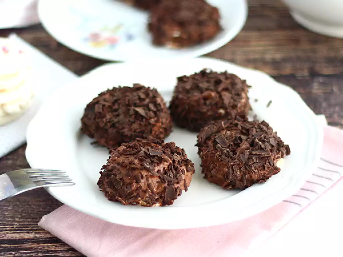 Cupcakes med choklad och maräng