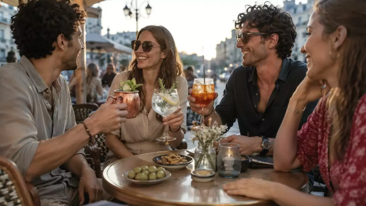Varför man i Frankrike dricker cocktails före maten och i Spanien efter maten.