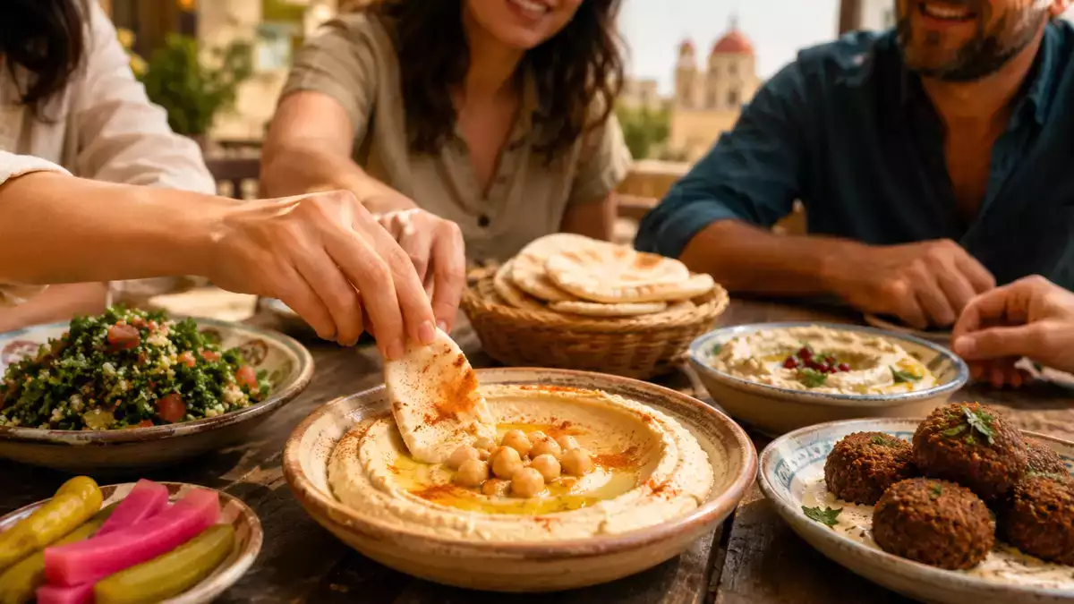 Mezze, libanesiska tapas : små rätter och recept för att resa med gommen