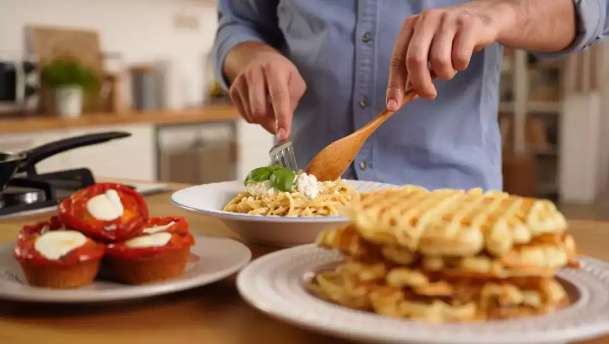 Dagens meny, 25 juni: njut av tomatmuffins, pasta och superproteinvåfflor