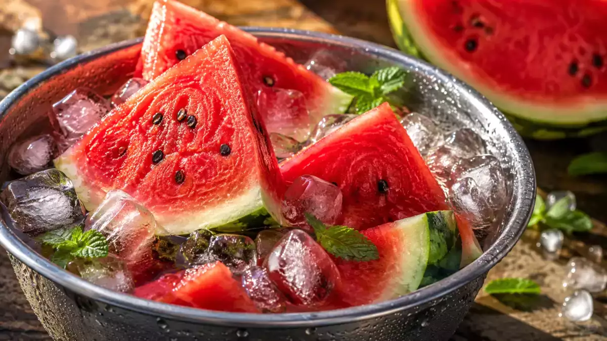 Ett smart knep för att snabbt kyla ner en vattenmelon: perfekt när du har ont om tid och vill njuta av den