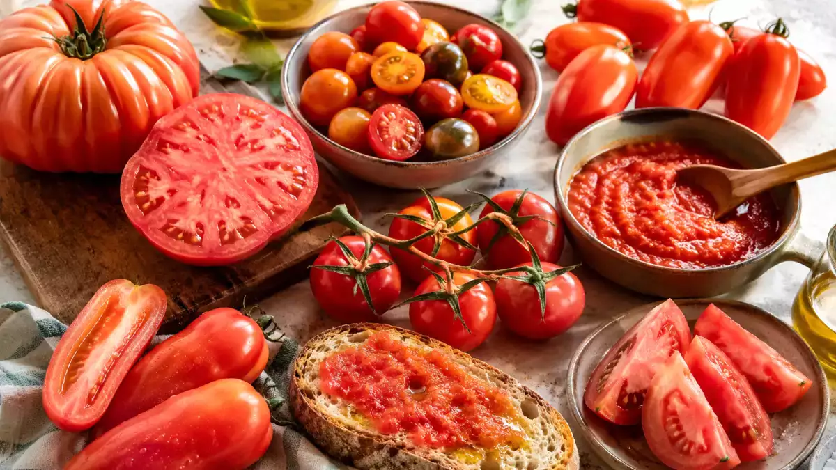 Vilken tomat ska man välja till olika recept: gazpacho, sallad, sås eller bröd med tomat?