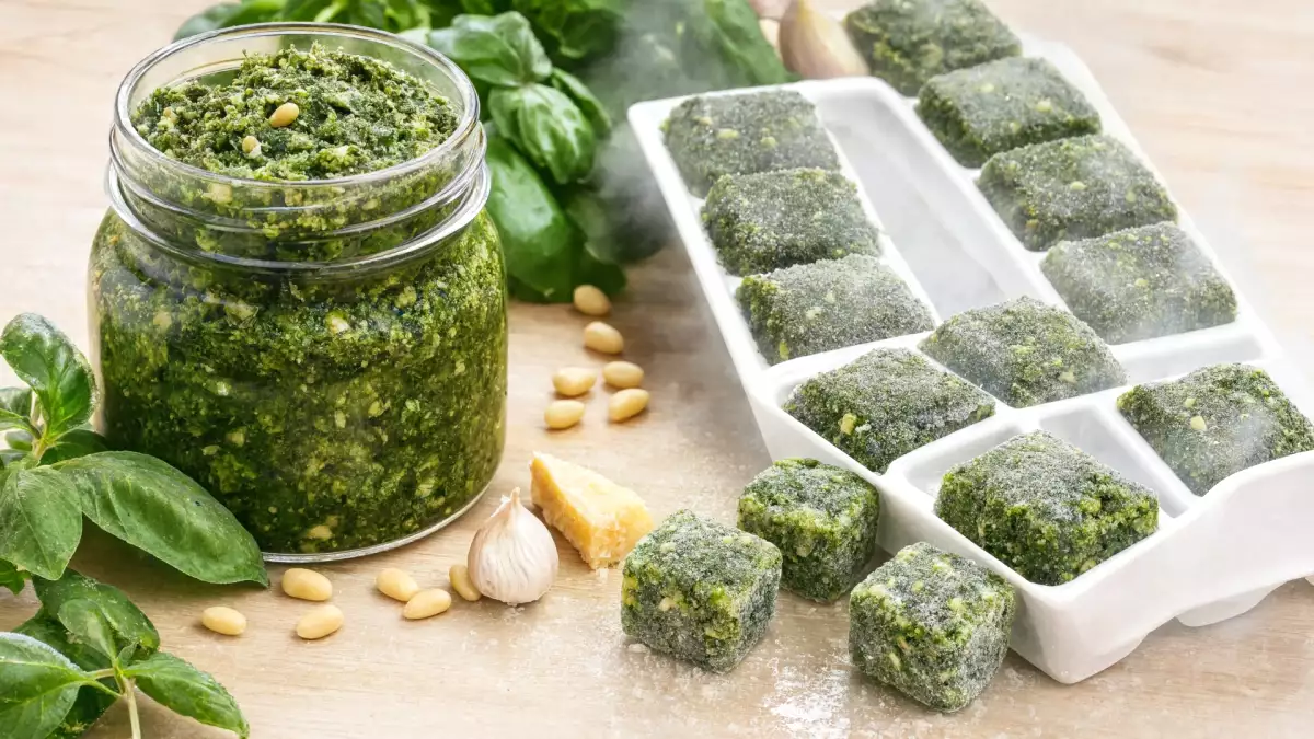 Pesto som tillagas på sommaren och fryses in till vintern: hur länge håller den egentligen och hur man gör för att den inte ska bli dålig