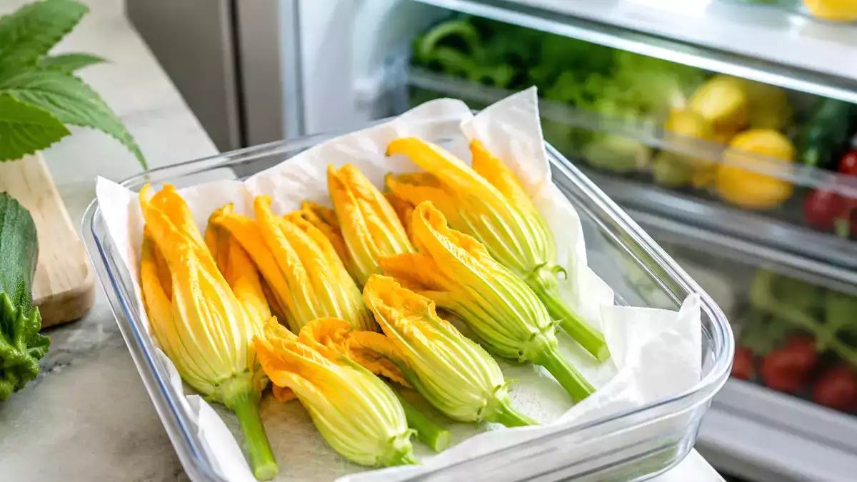 Så här förvarar du zucchini-blommor utan att de vissnar: det enkla knepet som många inte känner till