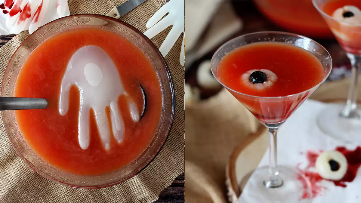 Halloween: 2 enkla cocktails med och utan alkohol