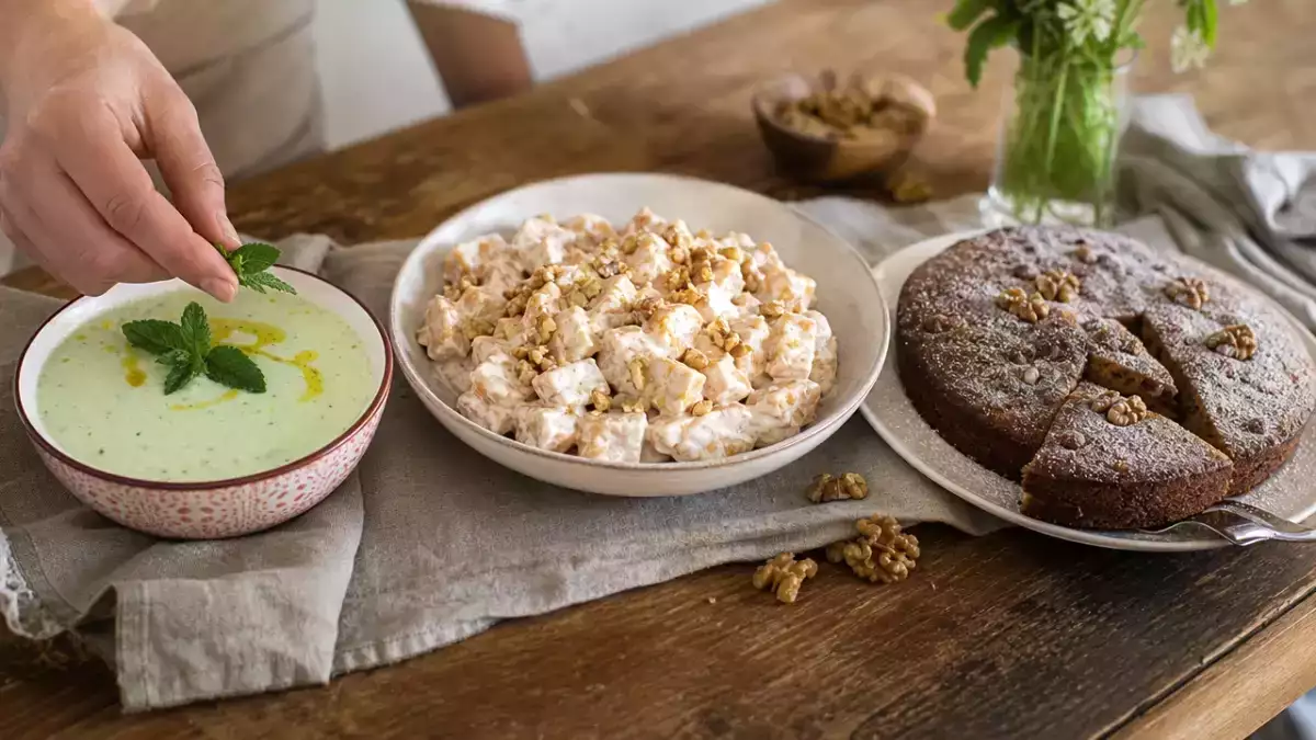 Krämiga pumpagnocchi och saftig valnötskaka – höstens goda meny