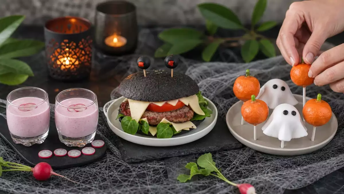 Dagens meny, 25 oktober: kall rädisasoppa, monsterburgare och halloween-cake pops