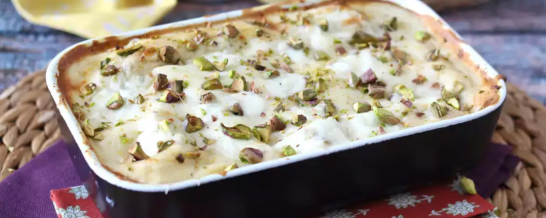 Lasagne di pesce: det krämiga receptet med lax, burrata och pistagenötter som revolutionerar söndagslunchen