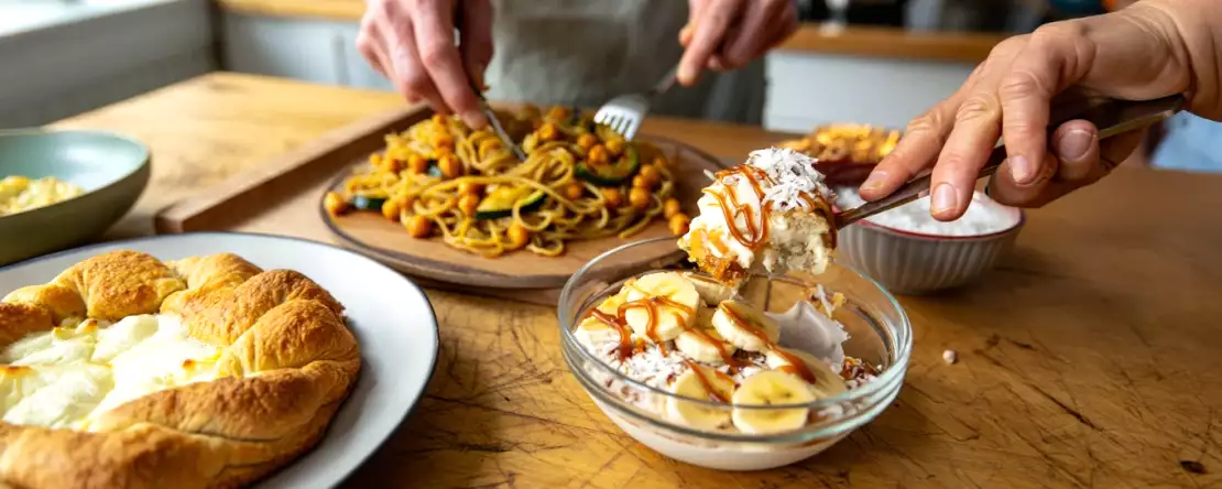 Dagens meny, 29 april: njut av en smakfull kväll med pizzakrona, nudlar och bowl cake