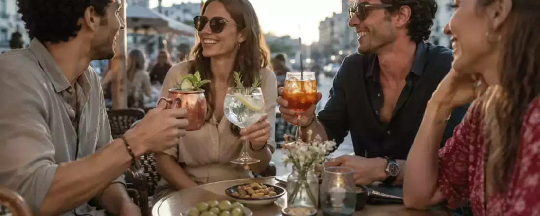 Varför man i Frankrike dricker cocktails före maten och i Spanien efter maten.
