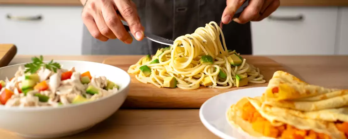 Dagens meny, 18 juni: en smakresa med salpicão, spaghetti carbonara och crêpes suzette