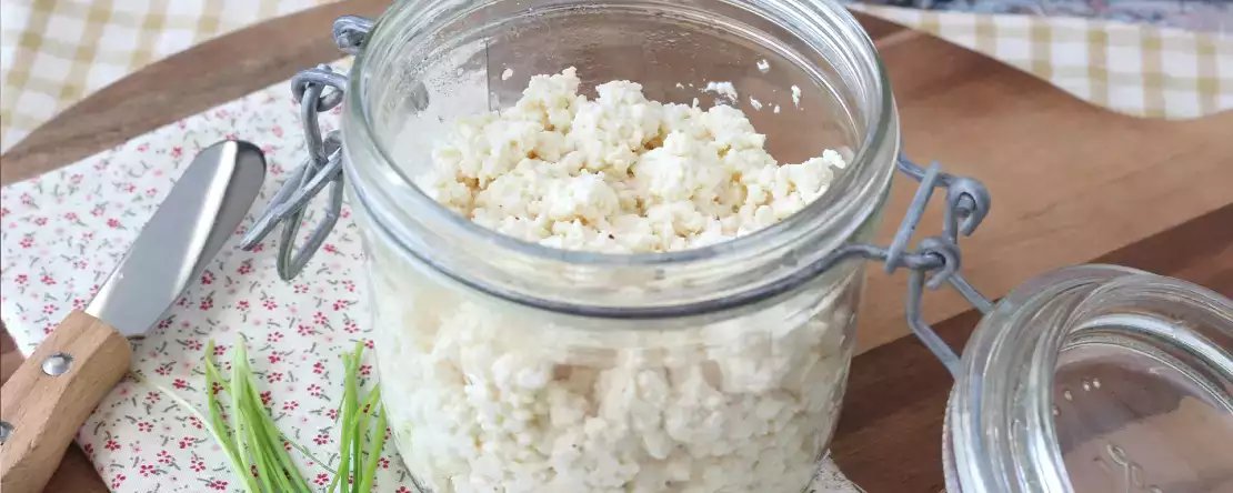 Hur gör man hemlagad cottage cheese? Ett superbilligt recept med bara två ingredienser!