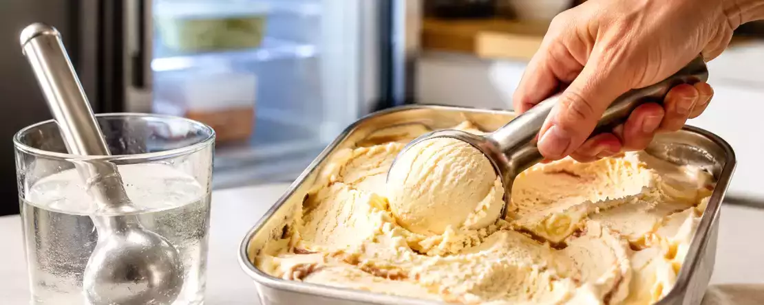 Aldrig mer hård glass: det superenkla knepet för att servera glass som just tagits ur frysen