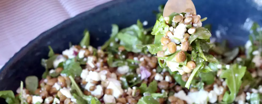 Linser, cottage cheese, citron: en 10-minuterssallad som verkligen förändrar lunchen
