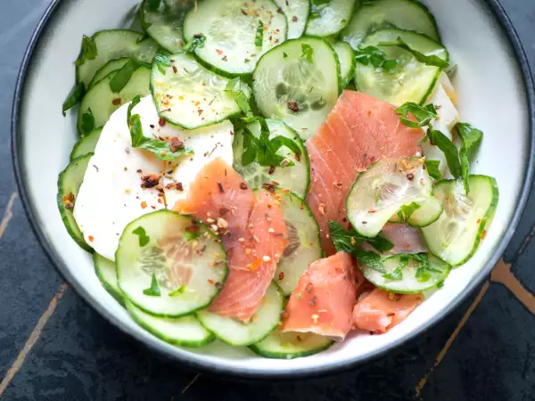 En dietists fräscha sommarsallad kombinerar gurka, lätthet och välbefinnande