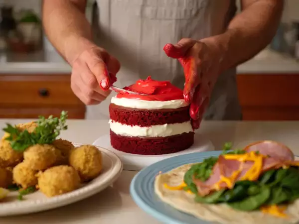 Dagens meny, 20 juni: smakfulla falafel, spenatwraps och röd sammetstårta