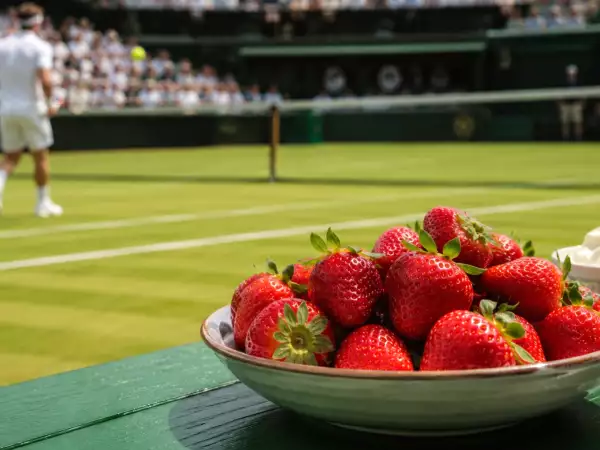 På Wimbledon pratar alla om sommarens mest omtalade jordgubbar: här är anledningen till att ämnet har blivit så populärt