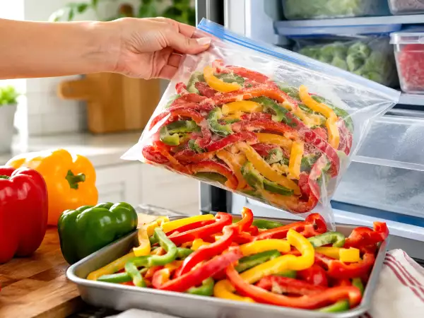 Hur man fryser in paprika på sommaren för att kunna använda dem hela vintern: det steg som förhindrar att de förstörs