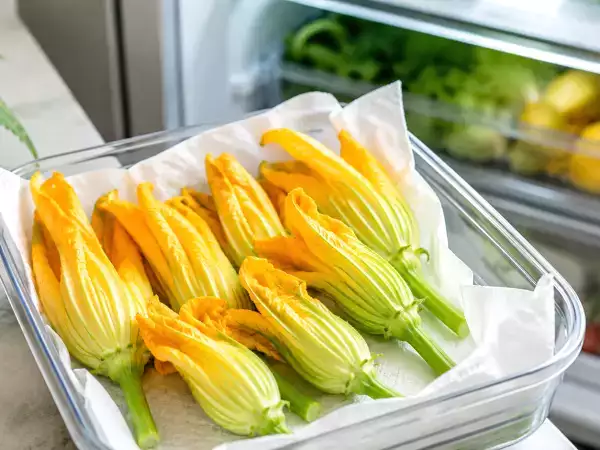 Så här förvarar du zucchini-blommor utan att de vissnar: det enkla knepet som många inte känner till
