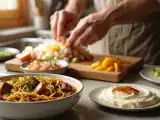 Artiklar: Dagens meny, 4 juli: ceviche med hjärtmusslor, snabba nudlar med nötkött och silkig vaniljkräm