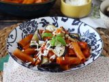 Recept Pasta siciliana med aubergine, den enkla och lätta versionen - pasta alla norma