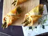 Recept Bakverk med sparris, skinka och smältost