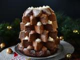 Recept Pandoro brioche fylld med nutellakräm och vaniljkräm i form av en julgran