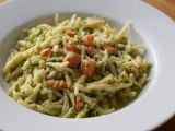 Recept Pasta med lax och zucchini