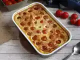 Recept Kryddig clafoutis med körsbärstomater och tonfisk