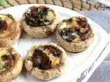 Recept Fyllda och bakade champinjoner (en bra idé för aperitif)
