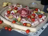 Recept Hur gör man ett charkuterifat? vik den till en rosform!