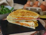 Recept Omelettsmörgås - fransk toast omelettsmörgås - äggsmörgås hack