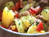 Recept Potatis-, tonfisk- och tomatsallad