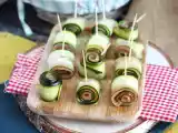 Recept Rullar med zucchini och rökt lax
